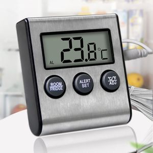 Alarme de congélateur numérique avec thermomètres magnétiques à sonde Jauge de température de chambre froide Moniteur Thermomètre de réfrigérateur