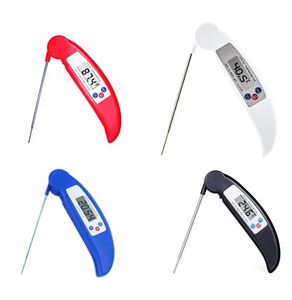 Digital LCD Food Thermometer Probe Folding Kitchen Thermometer BBQ Meat Oven Water Oil Temperature Test Tool C184