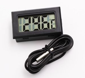 Thermomètre à écran LCD numérique Réfrigérateur Réfrigérateur Congélateur Aquarium FISH TANK Température -50 ~ 110C GT avec boîte de vente au détail Câble 1M