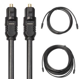 Câble audio optique numérique OD4.0 TOSLINK 1M 1.5M 2M 3 / 5M 10M SPDIF MD DVD Câble plaqué or High Quality