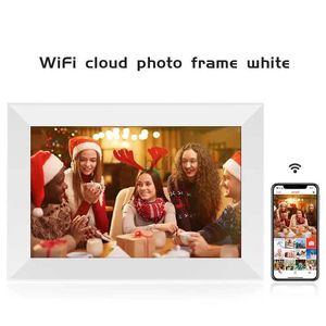 Cadres photo numériques Cadre photo numérique WIFI 10 pouces Frameo APP avec mémoire 32G pour le partage de la vie de famille cadeau pour un être cher (couleur noire veuillez noter) 24329