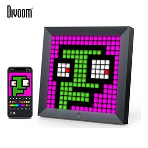 Cadres photo numériques Divoom Pixoo cadre Photo numérique réveil avec Pixel Art affichage LED Programmable néon signe décor nouvel an cadeau 24329