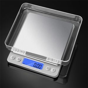 Digital Pocket High-precision Kitchen Food Jewelry Pro Scales avec écran LCD rétro-éclairé Caractéristiques PCS 201211