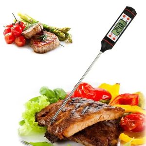 Thermomètre numérique Thermomètre de cuisine pour la viande au lait de cuisson au lait de cuisson BBQ Thermomètre à four électronique Thermomètre