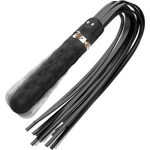 Consoladores Vibradores Punto G Varita Masajeador Flogger Vibración BDSM Látigo de cuero Clítoris Juego para adultos Juguetes sexy para pareja Juego de roles