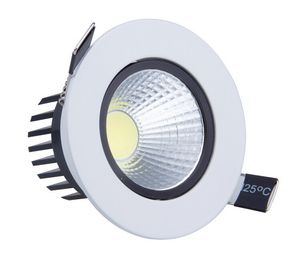 Dimmable 9w 15w chaud/pur/blanc froid COB led vers le bas lumière 85-265v led spot encastré plafonnier dimmable led plafonnier COB Led Lamp