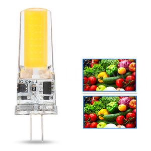 Regulable G4 LED COB Lámpara 3W Bombilla 220V Vela Luces de silicona para candelabro Proyector