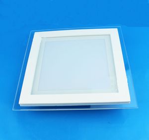 Le volet LED s'allume SMD5730 encastré Downlight rond carré en verre led panneau de plafond lumière Cool blanc chaud éclairage LED 110v 220v CE SAA