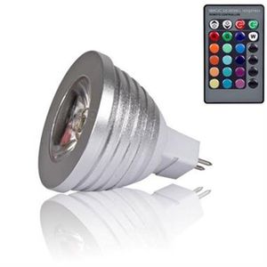 Dimmable MR16 3W RGB LED Ampoule DC12V Spot Éclairage Intérieur