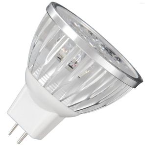 Ampoule LED MR16 à intensité variable/projecteur blanc chaud 3200 K/base GU5.3 à deux broches équivalente à 50 Wa/330 lumens angle de faisceau de 60 degrés