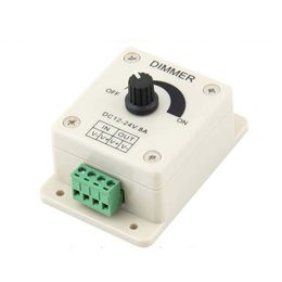 Gradateur 12V 8A 96W Contrôleur de gradateur LED à bouton de couleur unique pour gradateurs 3528 5050 5630 3014
