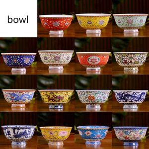 Services de table 4,5 pouces Jingdezhen Ramen bol en céramique os porcelaine riz soupe bols conteneur maison cuisine vaisselle accessoires artisanat 230327