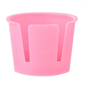 Ensembles de vaisselle 50pcs Dappen Dish Bols à mélanger Petit récipient de tasse de plâtre pour ongles rose