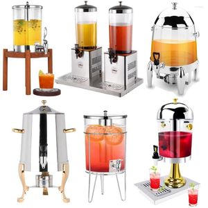 Juegos de vajilla Utensilios de servicio de catering Dispensador comercial de bebidas frías Jugo de enfriamiento de 8 l Buffet de tanque simple / doble