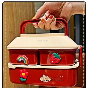 Ensembles de vaisselle Kawaii Bento Box pour enfant déjeuner japonais jolie fille étudiante avec vaisselle Portable multicouche conteneur de collation