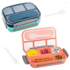 Juegos de vajilla Lunch Box Adulto/Kids Bento 1000ml Profesión de fugas 4 Compartimentos CUCHORTY STARK BPA Free Microondave lavavajillas Safe