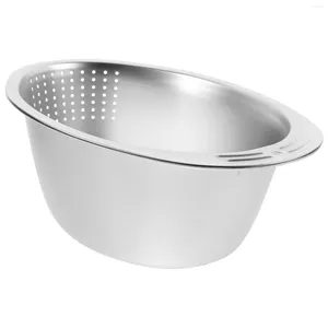 Ensembles de vaisselle en acier inoxydable bassin de vidange passoire filtre lavage de légumes passoire de cuisine approvisionnement en métal