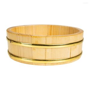 Ensembles de vaisselle seau de rangement Sushi conteneur de service baril en bois plateaux en bois cuiseur à riz Style de Cuisine maison japonaise