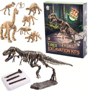 Dinosaur Bones Toys éducatifs pour enfants mines ensembles de jouets Biologie avantages anatomie Modèle Tyranosaurus Rex Mammoth Stegosaurus