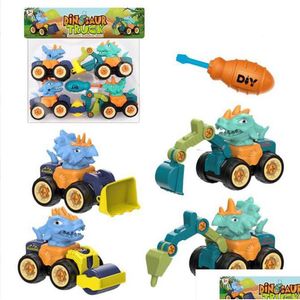 Dinosaur Construction Toy Set Éducatif Designer Modèle Tournevis Démontage Puzzle Jouets Pour Enfant Tyrannosaurus Rex Drop D Dhjcd