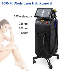Máquina de depilación láser de diodo 808, equipo de belleza para rejuvenecimiento de la piel indoloro, dispositivo eliminador de sistema de enfriamiento de depilación