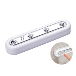 Diode LED blanche tactile batterie bâton sur le mur sous l'armoire armoire lumière lampes actives composants