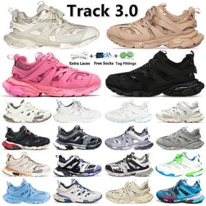 Direct Factory Sale Track 3.0 Fashion Casual Shoes Men Mujeres Sneaker Triple Negro Blanco Pink Pink Grey Mens Entrenadores para mujeres Sports Sports Luxury S