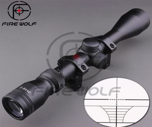 Venta directa Lente nueva 39x40 Mil Dot Air Rifle Gun Showing Visilla telescópica Riflescope 1121 mm Montas1732888