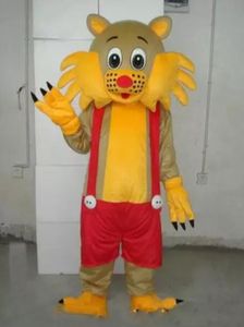Discount vente d'usine poupée de chat chanceux jaune déguisement dessin animé adulte Costume de mascotte animale