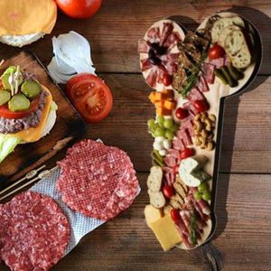 Dishes Plates Funny Aperitif Board Wooden Cheese Serving Charcuterie for Appetizers Food Kitchen Platter Novelty Shape Y2303