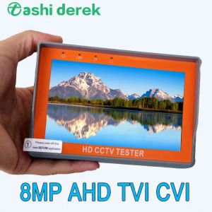 Afficher Mini AHD Camera Monitor Conception de poignet CVBS Analog 8MP CMERA TESTER PRÉPONDIT AHD CVI TVI PTZ UTP Network CCTV Tester Trois modèles