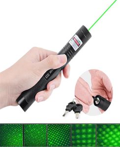 Display pen 532nm professionnel puissant 301 vert pointeur laser vue militaire stylo 303 lumière avec 18650 batterie présentation Pet T3321395