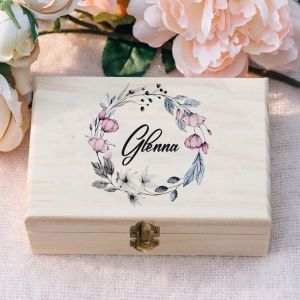 Cajas de madera personalizadas para recuerdos de boda, organizador de joyas, caja de recuerdos de boda, caja de almacenamiento de joyas, regalos para damas de honor