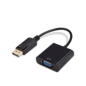 Pantallport Pantall Port DP a VGA Adaptador Cable portátil portátil a hombre a hembra para PC computadora portátil portátil HDTV