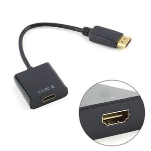 Adaptador DisplayPort a HDMI y DP Display Port a HDMI chapado en oro (macho a hembra) compatible con Lenovo, Dell, HP y otras marcas