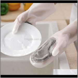 Disposable 1pair Magic Dish Washing Glove With Cleaning Brush for Household Tool Kitchen Lashwashing Gants U31 ibbln uxlip