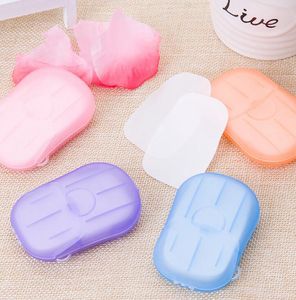 Disposable Boxed Soap Paper Portable Travel Hand Washing Scented Sheets Travel Soap Paper Scented Bath Wash Hands Paper Soap KKA7787