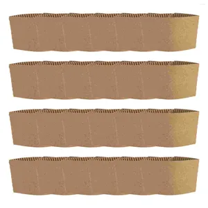 Tasses jetables Paies 50 PCS HOPE COFEUR HAUTER DU MOGDE EXTÉRIEUR MIS MUSTRES COUVERTURES COAUX PAPIER Protecteur de protection Paper Protecteur