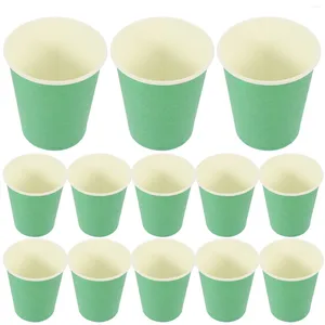 Cups jetables Paies 50pcs St Patrick's Day Theme Party Paper Supplies Tovers Table Vide