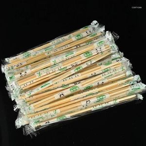 Flatware desechable 100Pays Chopsticks Bamboo Wood Chopstick China Restaurante Restaurante