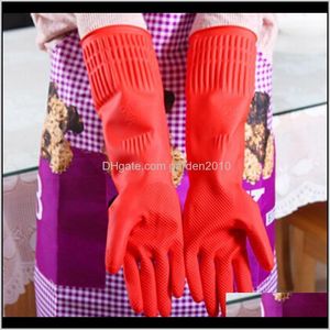 Plats de cuisine de cuisine chaude hivernale jetable nettoyage étanche à manches longues en caoutchouc gants en latex outil xp28q kx9iz