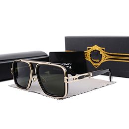 Dita Vintage Pilot Square Men Designer Sunglasses Sunglasses Nices Golden Frame Glasses UV400 Gradient LXN-EVO