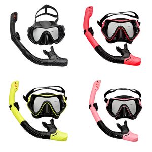 Masques de plongée Masques de plongée pour adultes Snorkeling Breath Tube Set Lunettes anti-buée Lunettes pour femmes hommes Anti-slip Buckle Masks 230601