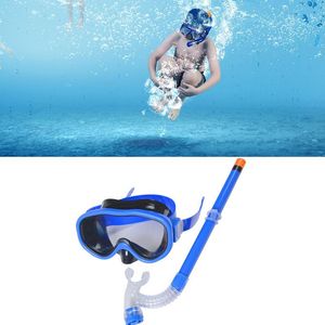 Máscaras de buceo Moda Niños Gafas de natación con Snorkel Deportes submarinos Niños Niñas Niños Juego de tubos de respiración de vidrio MVI-ing