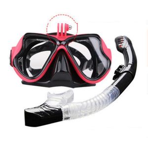 Masques de plongée Masque de plongée en apnée Tuba Haute définition Anti-buée Caméra de sport sous-marine Équipement fixe Lunettes de natation