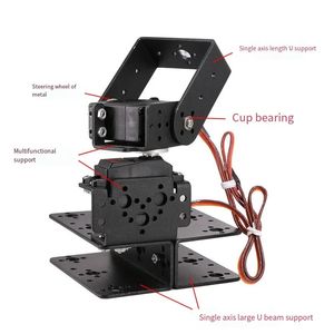 Plate-forme de Base de bras de Robot rotatif rotatif 2 DOF, servo numérique de 20kg pour Raspberry Pi MG996, jouets programmables Robot pour Arduino 240116