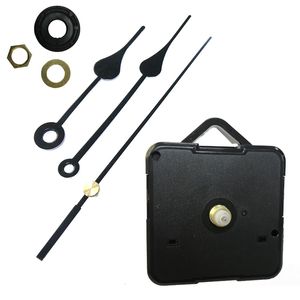 Mécanisme d'horloge bricolage noir Kit de mouvement d'horloge à Quartz bricolage réparation de mécanisme de broche avec ensembles de main horloge de mouvement au point de croix