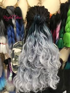 DIY krullend Bouncy Lange SEA Body Vlechten Hair Extensions 24 inch Gehaakte Vlechten Sea Body Synthetische Haarverlenging Pure Ombre voor Vrouwen