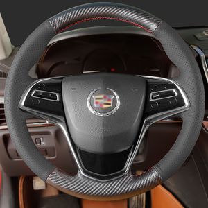DIY personalizado cuero fibra de carbono especial protector para volante de coche para Cadillac ATSL XTS xt4 xt5 CT6 accesorios de Interior de coche