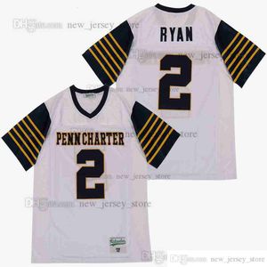 Diseño DIY película Retro MATT RYAN #2 camisetas de escuela secundaria camiseta de fútbol universitario cosida personalizada